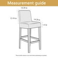 thumbnail image 5 of Velvet Bar Chair Covers,Set of 2/4/6 Counter Height Bar Stool Covers Removable Washable Anti-Dust Stretch Pub Chair Slipcover for Barstool Cafe Kitchen Living Room-2 Pcs-E, 5 of 9