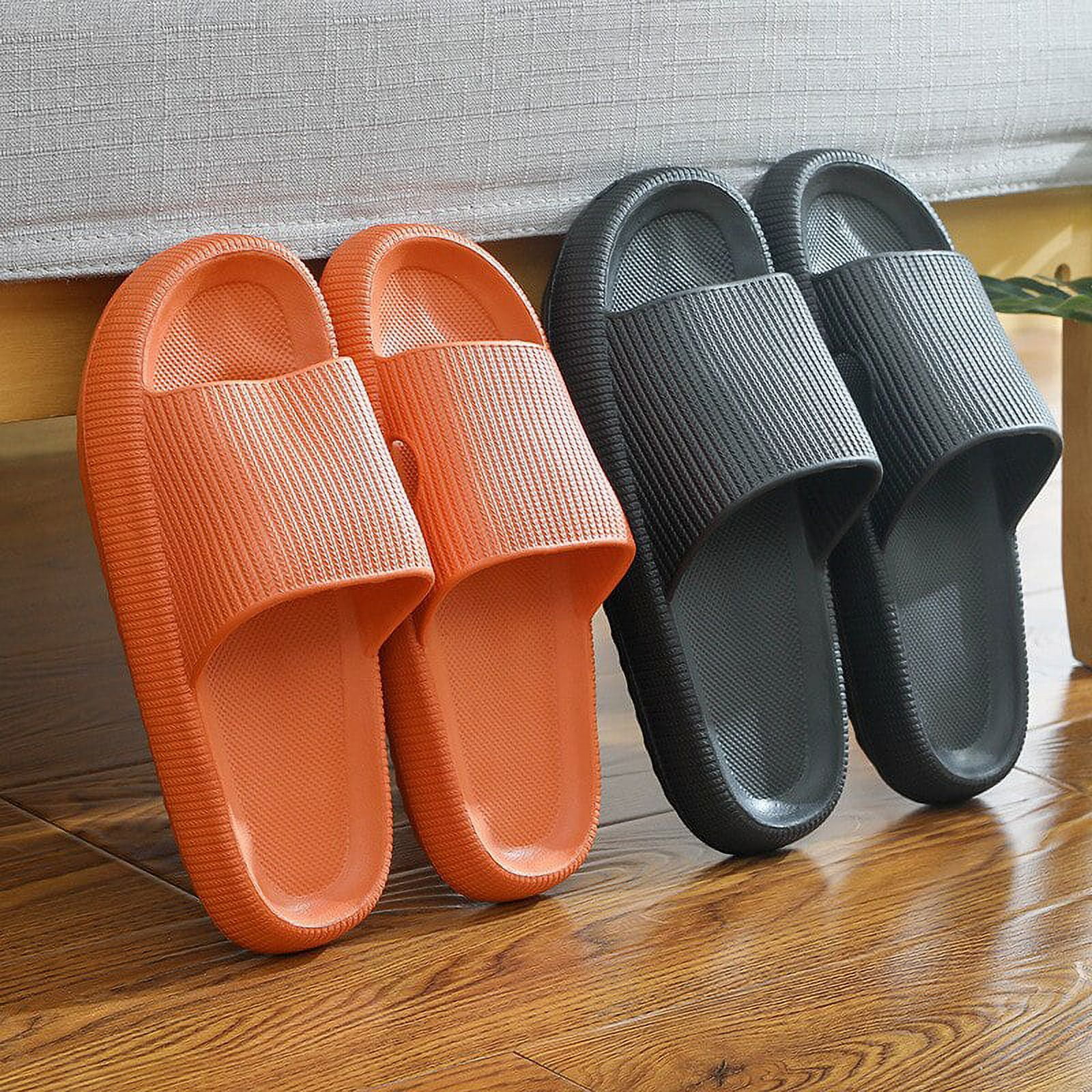 Women Home Slippers Summer Beach Soft Sole Slides Fashion Sandals Men Light  Bathroom Flip Flops Indoor Non-Slip Shoes (Color : F, Size : 36-37(Suggest