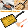thumbnail image 1 of Sartén Tamagoyaki de 7"x 5" Sartén Japonesa para Omelette con Herramientas de Cocina Como Espátula y Cepillo de Silicona Multifuncional sin PFOA Antiadherente Sartén Cuadrada para Freír, 1 of 1