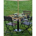 thumbnail image 4 of Hokiten Outdoor Tablecloths with Umbrella Hole & Zipper, Summer Palm Tree 54x54 Inch Square Tablecloths, Farmhouse Nature Tropical Plant Leaves Waterproof Table Cloth, Patio/Pool/Picnic Table Covers, 4 of 7