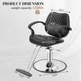 thumbnail image 2 of Zimtown Hydraulic Barber Chair, Adjustable Salon Chair for Hairstyling, Black, 2 of 7