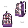 thumbnail image 2 of Whosucclay Corgi P Bookbag Side Pockets Large Capacity Clear Backpack with Adjustable Straps PVC & Polyester, Elementary Kindergarten School Bag for Boys Girls, 2 of 10