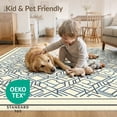 thumbnail image 4 of ODIKA Geometric Line Motif Featuring Angular Shapes And Clean Contrast for Home Office, Gaming Room, Under Desk, Non-Slip Chair-Friendly, 4 of 7