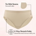 thumbnail image 5 of HSIA Panties for Women Underwear Soft Seamless High-Cut Briefs,6 Pack M, 5 of 7