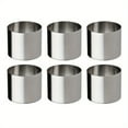 thumbnail image 2 of JUNWELL 6/12pcs Stainless Steel Round Cake Ring Molds  2-Inch Pastry Rings for Mousse Dessert  Kitchen Baking Tools with Dessert Rings Set, 2 of 5