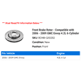 thumbnail image 2 of Front Brake Rotor - Compatible with 2006 - 2009 GMC Envoy 4.2L 6-Cylinder 2007 2008, 2 of 2
