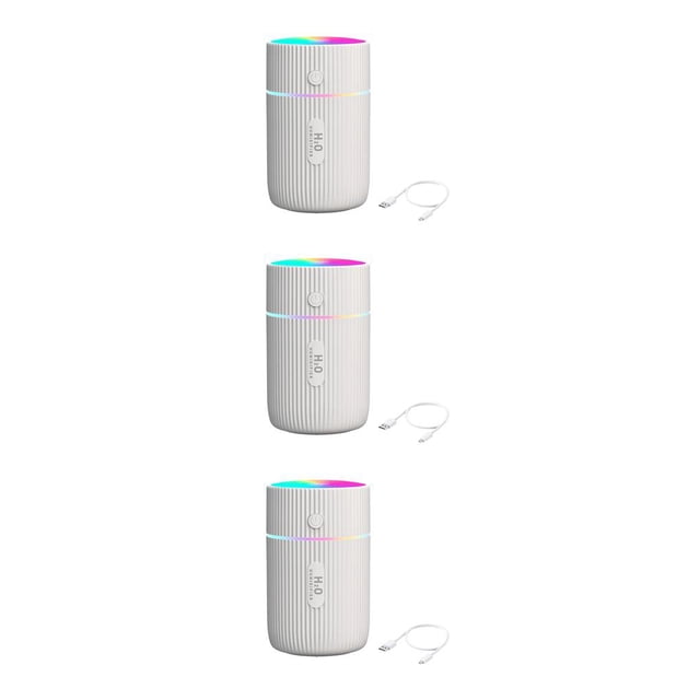 Mini Humidificador de aire portátil Wosthever 220ML con luz nocturna recargable USB Negro