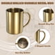 thumbnail image 3 of Uxcell 2Pcs Tazas de Café de Acero Inoxidable, 14 Onzas, Tazas de Té y Café de Viaje de Doble Pared, 3 of 7