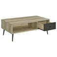 thumbnail image 3 of Welsh 1-drawer Engineered Wood Coffee Table Distressed Pine, 3 of 11