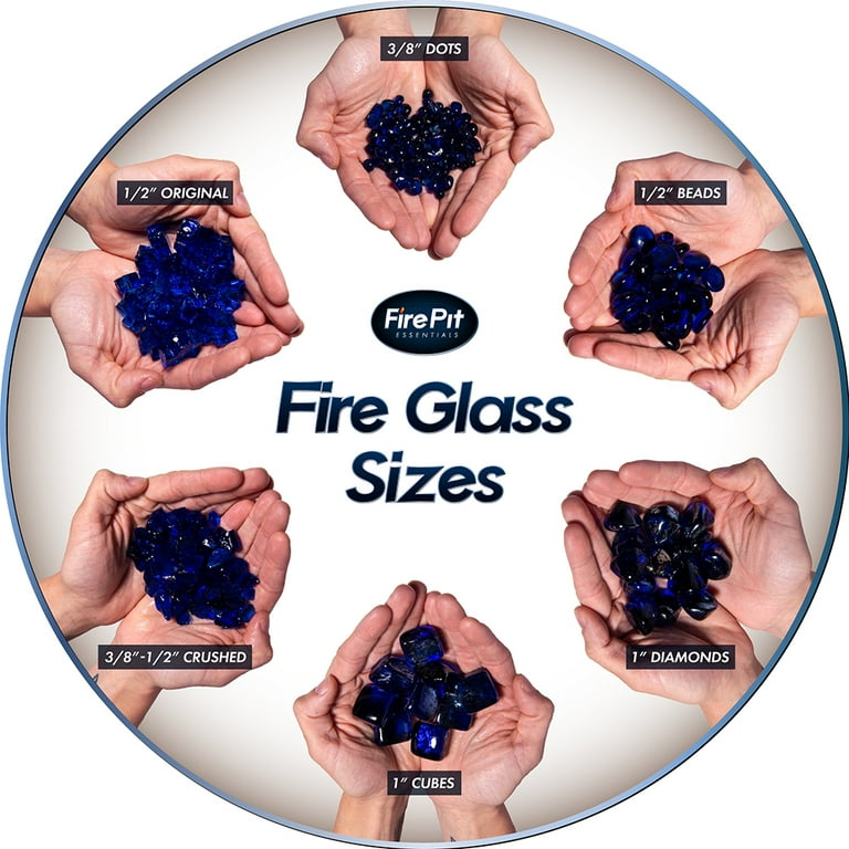 Marlboro Red Crushed Fire Pit Glass | 3/8”-1/2”, 10 lbs Marlboro Red Crushed Fire Pit Glass | 3/8”-1/2”, 10 lbs