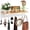 white, variant on Wooden Key Rack with Shelf, Wall Key Rack with 8 Key Hooks, Wooden Key Holder Decorative Key Holder for Entrance, Hallway, Living Room, Bedroom, Black