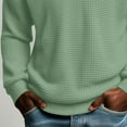 thumbnail image 3 of FNFYFH Men's Waffle Knit Shirt Long Sleeve Casual Quarter Zip Golf Shirts Color Block Collared Pullover Tops, 3 of 9