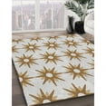 thumbnail image 2 of Ahgly Company Indoor Square Patterned Dark Gold Brown Novelty Area Rugs, 3' Square, 2 of 6