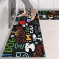 thumbnail image 2 of Kitchen Rugs Sets Of 2,I Love My Dogs Art Anti Fatigue Kitchen Mat Rugs Non Slip Washable,Decorative Kitchen Floor Mats for Kitchen,Sink,Laundry,17"X47", 2 of 5
