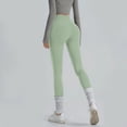 thumbnail image 5 of Hurxie High Waisted Leggings for Women Tummy Control Compression Soft Yoga Pants for Workout Green,S, 5 of 5
