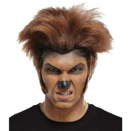 Wolfman Dark Brown Wig Adult Halloween Accessory