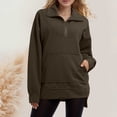thumbnail image 2 of Wdgfv Wool Women's Pullover Sweater Oversized Batwing Sleeve Pullover Sweater Soft Knitted Turtleneck Top Casual Winter Fashion Comfortable E11-Coffee L, 2 of 5