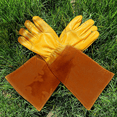 thumbnail image 4 of Leather Gardening Gloves with Forearm Protection, Prick Resistant Long Rose Trimming Gloves, 4 of 5