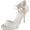 Gold, variant on City Classified Reason Women's Strappy Open Toe Rhinestone Low Heel