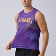 thumbnail image 2 of MOJOGO Sport Tank Tops for Men Printed Quick Dry Athletic Top Summer Vest for Gym Workout Running Cycling XL, 2 of 7