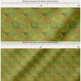 thumbnail image 2 of Soimoi Green Cotton Cambric Fabric Lemon Slice Vegetable Printed Fabric 1 Yard 56 Inch Wide, 2 of 7