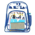 thumbnail image 2 of K-Cliffs Unisex Clear Transparent PVC 17" School Backpack in Royal, Teen-Adult, 2 of 9