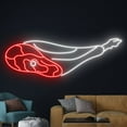thumbnail image 2 of Handmadetneonsign Meat Neon Light, Pork Leg Neon Sign, Jamom Led Light, Jamom Led Sign, Barbecue, 2 of 5