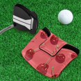 thumbnail image 5 of Haosy Beautiful Cherry Golf Mallet Putter Cover Strong Magnetic Leather Golf Club Headcover Closure, 5 of 7