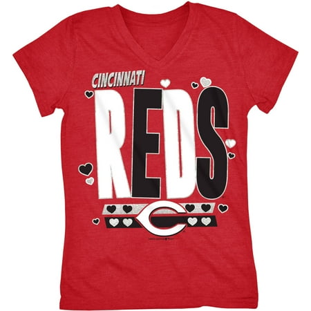 - MLB Cincinnati Reds Girls Short Sleeve Team Color Graphic Tee