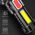 thumbnail image 4 of cámping Carga USB LED + COB Linterna Micro IPX4 Impermeable 400LM 4 Modos Lámpara de camping JShteea El nuevo, 4 of 8