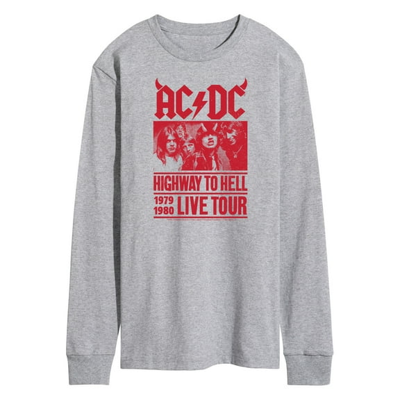 ACDC - Highway To Hell Poster Style - Men's Long Sleeve T-Shirt