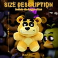thumbnail image 5 of Peluche Golden Freddy de 6,5 pulgadas, cinco noches Bonnie Foxy Chica Springtrap Glamrock Freddy peluches rellenos en Freddy's, fnaf Golden Bear Animal Plushies Actio, 5 of 5