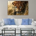 thumbnail image 2 of Mudket Pink Leopard Rose Pearl Canvas Wall Art, Feminine Beautiful Animal Print with Floral Accents, Waterproof Framed Decor for Living Room Bedroom, Ready to Hang - 36"L x 24"W, 2 of 8