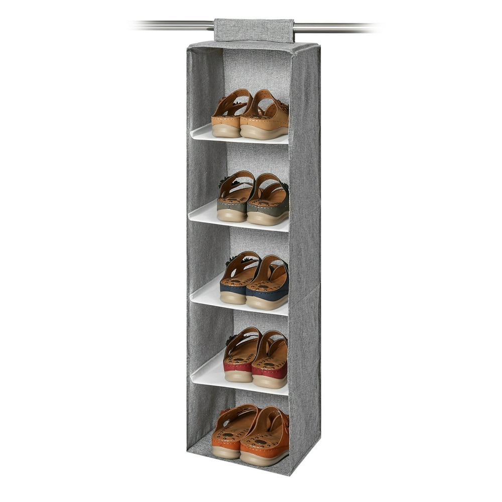 5Shelf Hanging Shoe Organizer, Foldable Hanging Closet 5Shelf Hanging Shoe Organizer, Foldable Hanging Closet