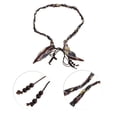 thumbnail image 4 of Unique Bargains 1 Pc Adjustable Waist Belt Braided Waist Cord Yellow Brown, 4 of 5