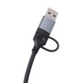 thumbnail image 3 of Riousery 2-in-1 USB C and USB A to Ethernet Adapter, 2.5Gbps RJ45 LAN Gigabit Network Dongle Compatible with Thunderbolt 4/5, Windows, Mac OS, iPad OS, Linux (5.51 inches / 14 cm), 3 of 9