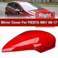 thumbnail image 3 of Right Wing Door Rearview Mirror Cover Side Mirror Cap Shell for Ford Fiesta MK7 2008-2017 Red Yalo, 3 of 5