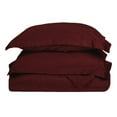thumbnail image 1 of 400-Thread Count 100% Egyptian Cotton Solid Duvet Cover and Pillow Sham Set Burgundy / Twin, 1 of 1