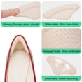 thumbnail image 4 of Almohadillas para talón MUKIFINE, 6 pares, para zapatos holgados, color beige, 4 of 7