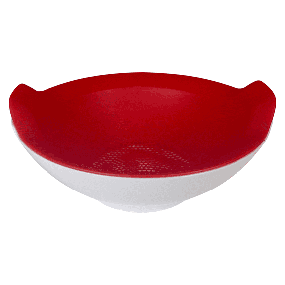 Strainer Colander Fruit 1 Quart Bowl Small Detachable 2 Piece Set Handle Berries Vegetables Exultimate