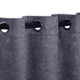 thumbnail image 2 of Superior Senna Blackout Curtains Set of 2, Grommet Header Curtain Panel Pair, Midnight Blue, 42"W x 96"L, 2 of 10
