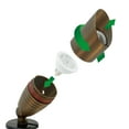 thumbnail image 4 of GKOplus UL Listed Solid Brass Landscape Spotlight, Low Voltage Outdoor Directional Uplight, with 5W MR16 LED Bulb & Large Rugged Slot Spike, 12V AC/DC Garden Patio Spot Up Light, 4 of 6
