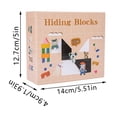 thumbnail image 2 of Hiding Blocks Logic Puzzle Brain Teaser Game 16 Wooden Blocks and 80 Challenge Cards Educational STEM Toy Spatial Thinking Training Preschool Learning Gift 1Pack, 2 of 5