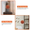 thumbnail image 4 of KAKOWELY Basketball Holder 3Pcs Mounted Basketball Holder Iron Balls Storage Rack Hats Display Rack for Displaying9.84"X5.51"X1.18", 4 of 4