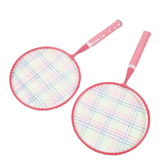 JUEGO DE BÁDMINTON para Niños, Aleacio de Hierro, Deportes al Aire Libre, Juego de Raquetas de Bádminton para Niños, Raqueta de Tenis para Niños Con 3 Bádminton de Nailon
