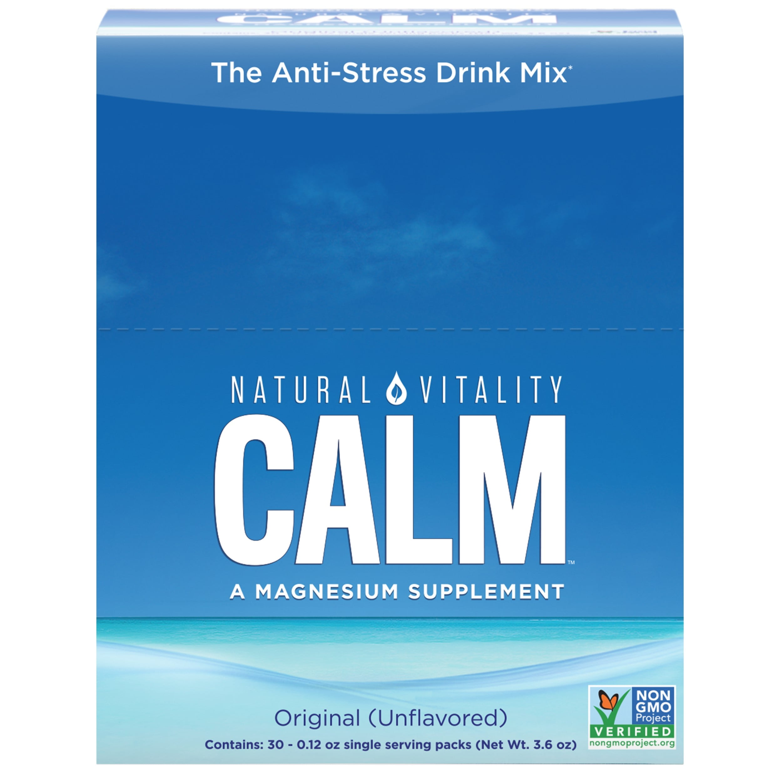 Natural Vitality Calm Magnesium Powder,  Unflavored, 30 Packets