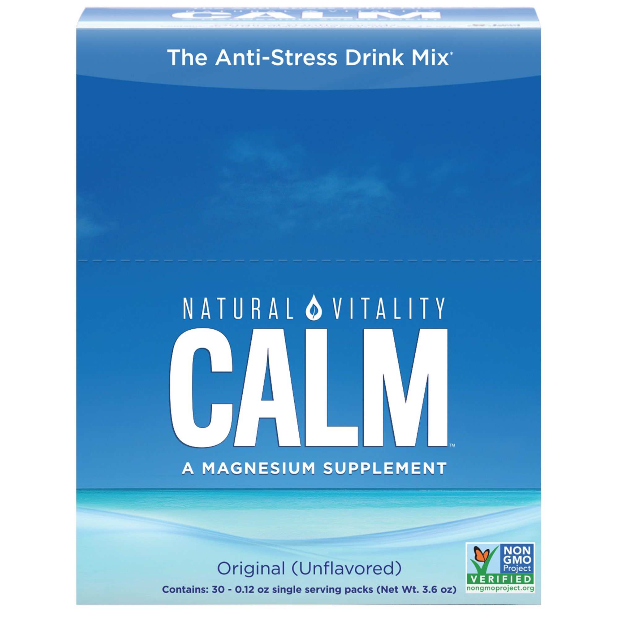 Natural CalmÂ® Original Unflavored Relaxing Magnesium Dietary Supplement Powder 30-0.12 oz. Singles