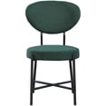 thumbnail image 4 of Meridian Furniture Allure Green Boucle Fabric Dining Chair, 4 of 6
