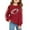 Red, variant on Kiijoy Toddler Girls Glitter Football Sweatshirt Long Sleeve Crewneck Pullover, Sizes 3-4