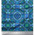 thumbnail image 1 of Soimoi Cotton Duck Fabric Paisley & Mandala Decorative Printed Fabric 1 Yard 42 Inch Wide, 1 of 1